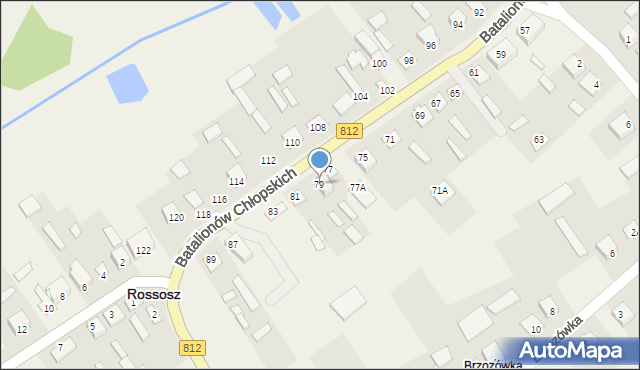 Rossosz, Batalionów Chłopskich, 79, mapa Rossosz