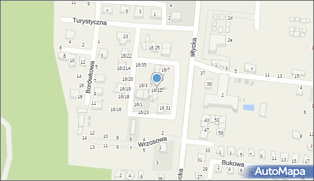 Rowy, Bałtycka, 16/15, mapa Rowy
