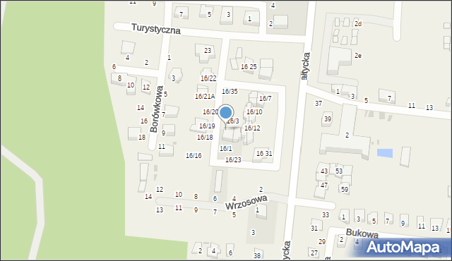 Rowy, Bałtycka, 16/2, mapa Rowy