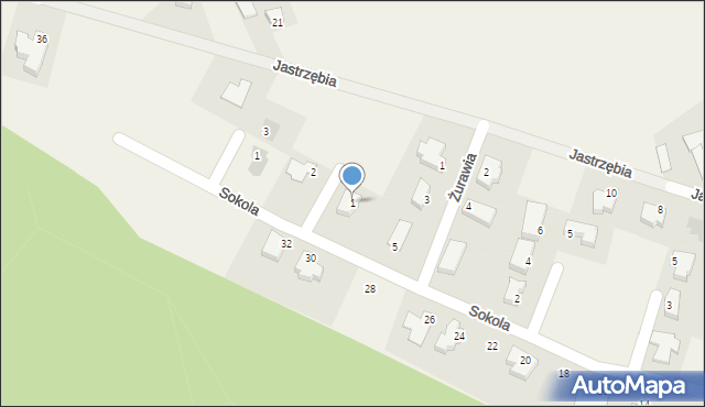 Różankowo, Bażancia, 1, mapa Różankowo