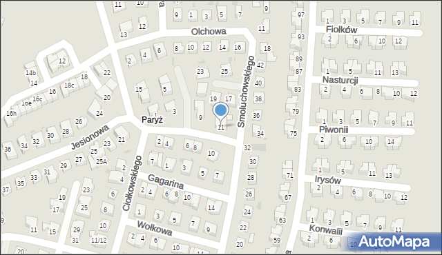 Ruda Śląska, Banacha Stefana, 11, mapa Rudy Śląskiej