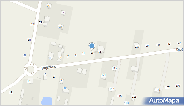 Ruda Talubska, Bajkowa, 13, mapa Ruda Talubska