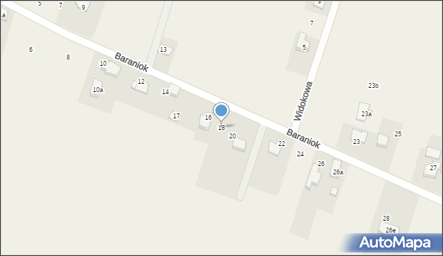 Rudziczka, Baraniok, 18, mapa Rudziczka