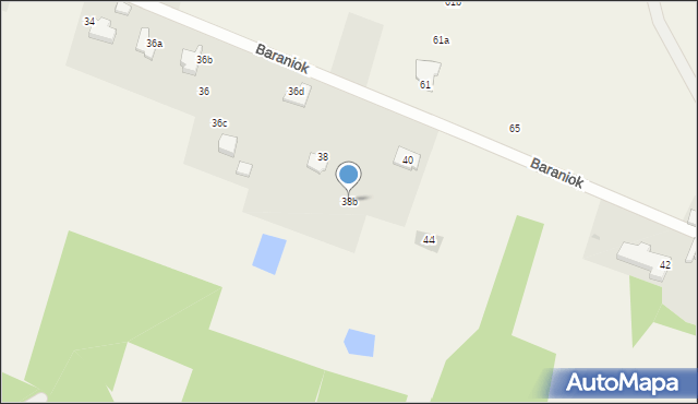 Rudziczka, Baraniok, 38b, mapa Rudziczka
