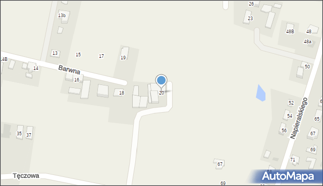 Rudziczka, Barwna, 20, mapa Rudziczka