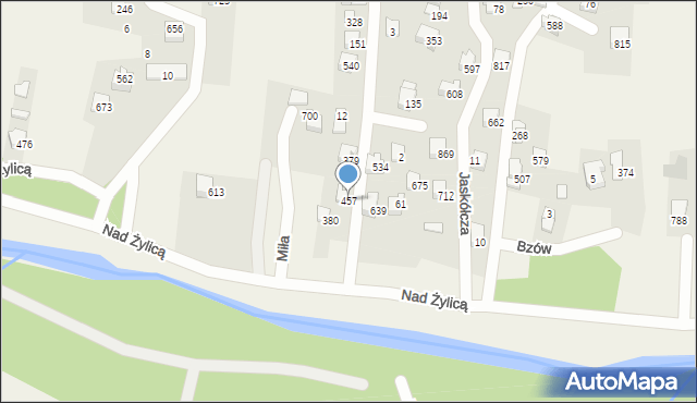 Rybarzowice, Bażantów, 457, mapa Rybarzowice