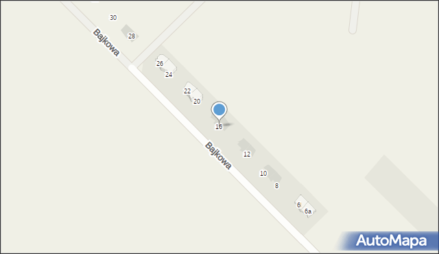 Rybienko Nowe, Bajkowa, 16, mapa Rybienko Nowe