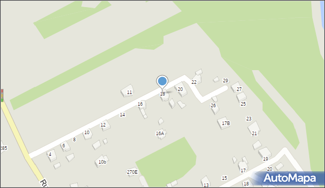 Rybnik, Batalionów Chłopskich, 18, mapa Rybnika