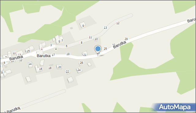 Rychwałdek, Barutka, 28, mapa Rychwałdek