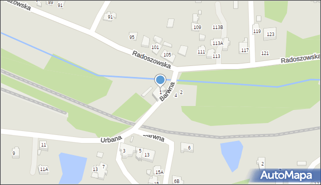 Rydułtowy, Barwna, 1, mapa Rydułtowy