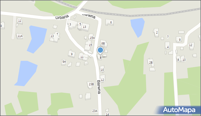 Rydułtowy, Barwna, 8, mapa Rydułtowy