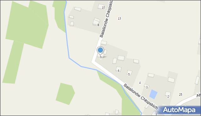 Rytwiany, Batalionów Chłopskich, 7, mapa Rytwiany