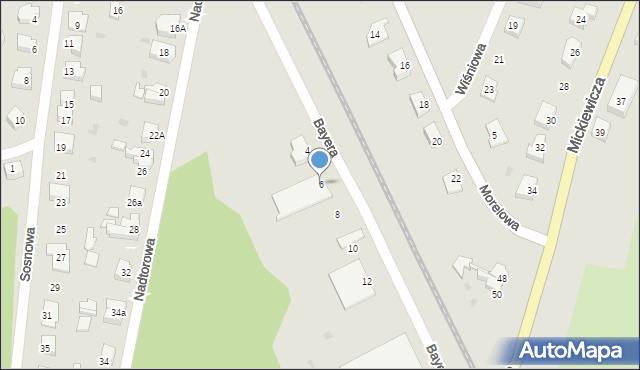 Rzepin, Bayera Walentego, 6, mapa Rzepin