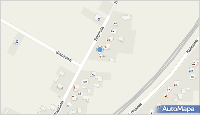 Rzerzęczyce, Bagnista, 9, mapa Rzerzęczyce
