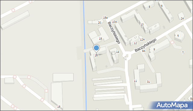 Sandomierz, Baczyńskiego Krzysztofa Kamila, 16, mapa Sandomierza