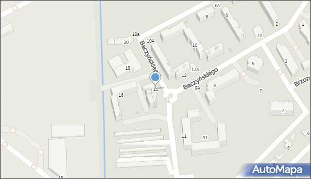 Sandomierz, Baczyńskiego Krzysztofa Kamila, 14, mapa Sandomierza
