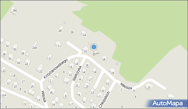 Sanok, Batalionów Chłopskich, 20, mapa Sanok