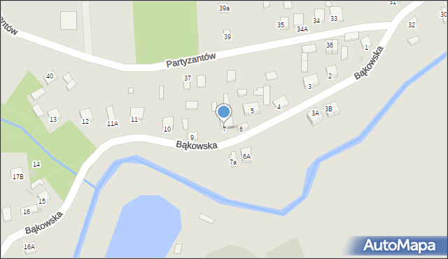 Sędziszów, Bąkowska, 7, mapa Sędziszów