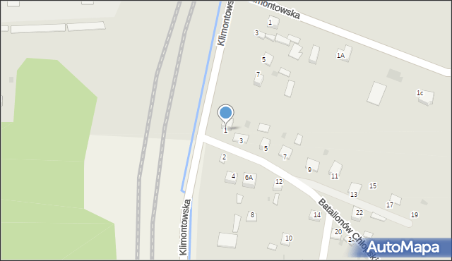 Sędziszów, Batalionów Chłopskich, 1, mapa Sędziszów