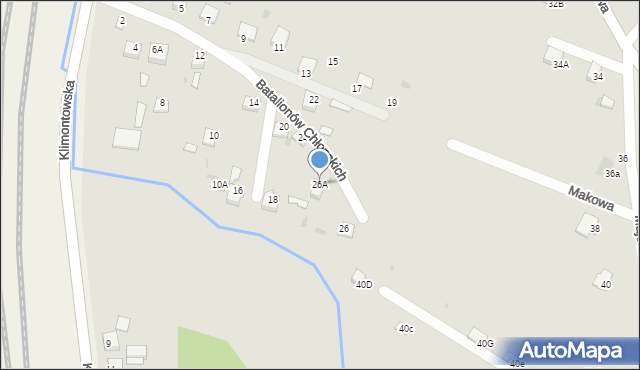 Sędziszów, Batalionów Chłopskich, 26A, mapa Sędziszów