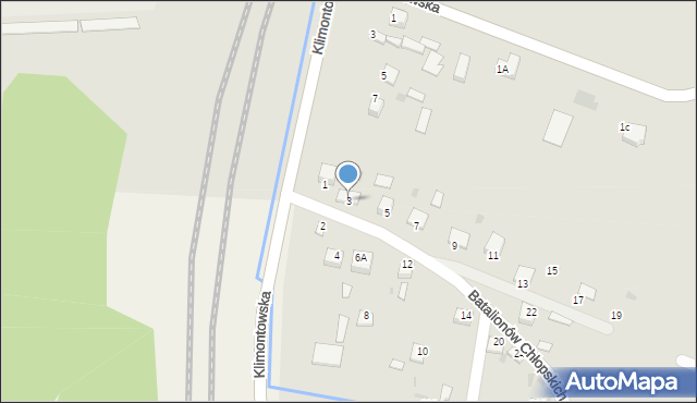 Sędziszów, Batalionów Chłopskich, 3, mapa Sędziszów