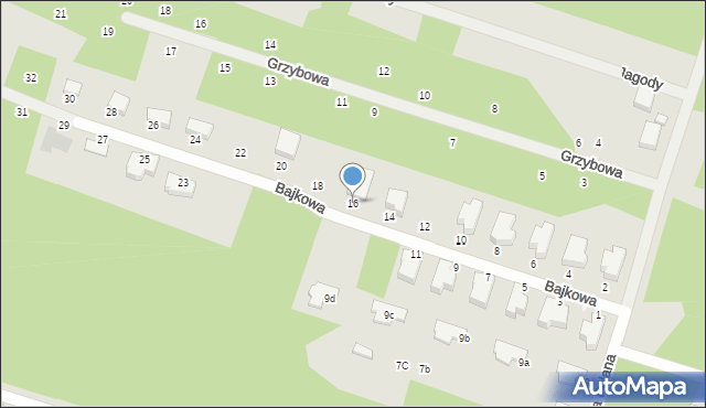 Serock, Bajkowa, 16, mapa Serock