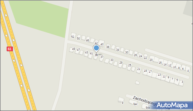 Serock, Barwna, 39, mapa Serock