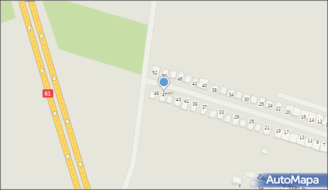 Serock, Barwna, 47, mapa Serock