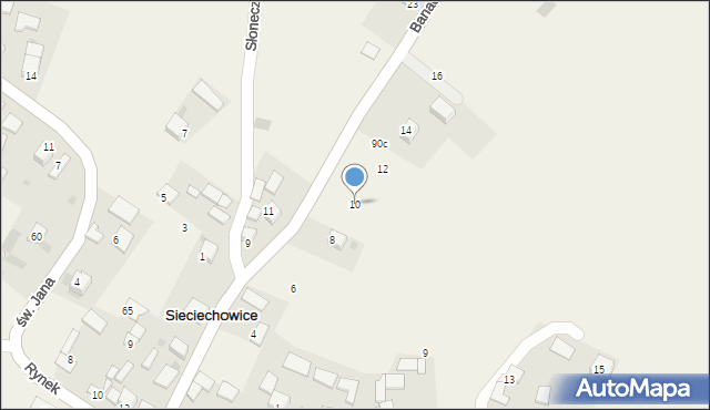 Sieciechowice, Banacha Tomasza, ks., 10, mapa Sieciechowice