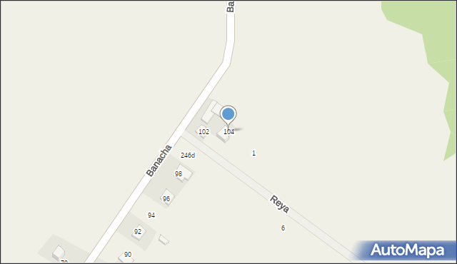 Sieciechowice, Banacha Tomasza, ks., 104, mapa Sieciechowice