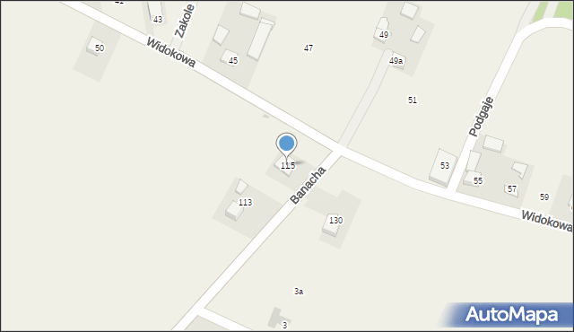 Sieciechowice, Banacha Tomasza, ks., 115, mapa Sieciechowice