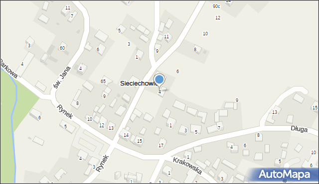 Sieciechowice, Banacha Tomasza, ks., 4, mapa Sieciechowice