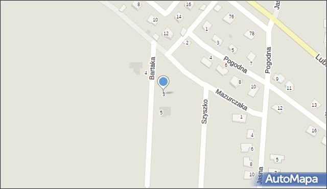 Siedliszcze, Bartaka Piotra, płk., 3, mapa Siedliszcze