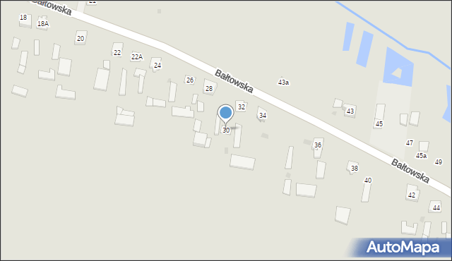 Sienno, Bałtowska, 30, mapa Sienno