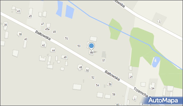 Sienno, Bałtowska, 55, mapa Sienno