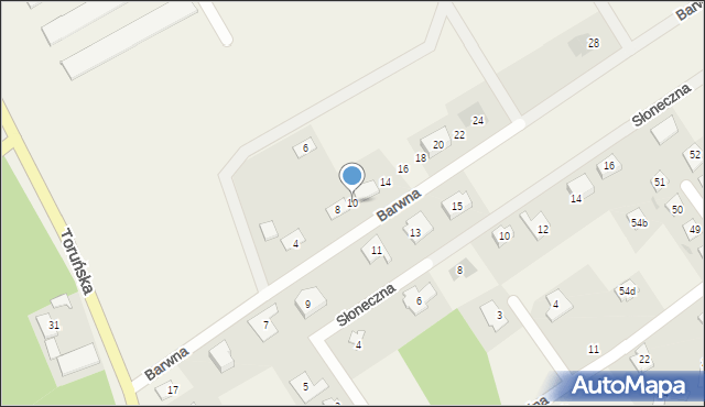 Silno, Barwna, 10, mapa Silno
