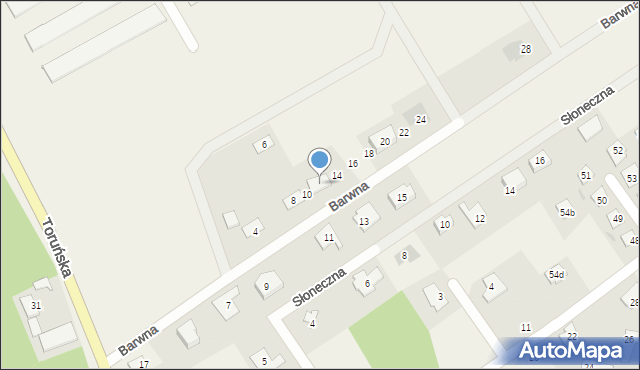 Silno, Barwna, 12, mapa Silno