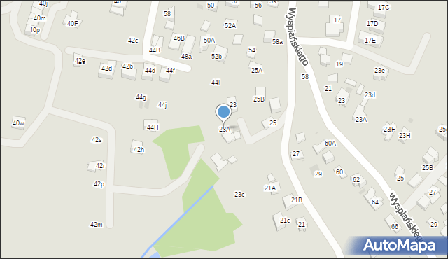 Skawina, Batalionów Chłopskich, 23A, mapa Skawina