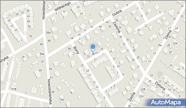 Skierniewice, Barbary Radziwiłłówny, 18, mapa Skierniewic