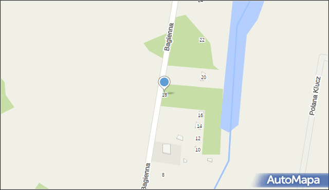 Skrzeszew, Bagienna, 18, mapa Skrzeszew