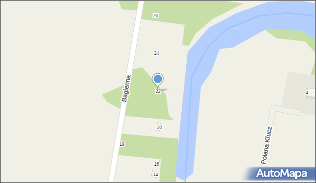 Skrzeszew, Bagienna, 22, mapa Skrzeszew