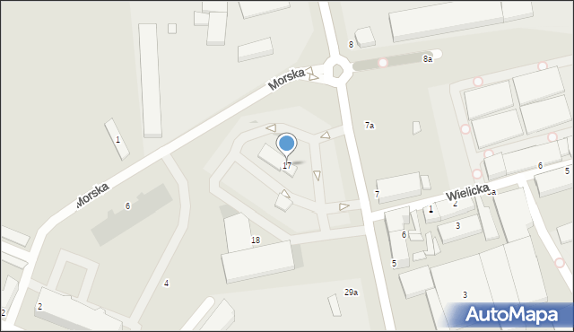 Słupsk, Bałtycka, 17, mapa Słupska