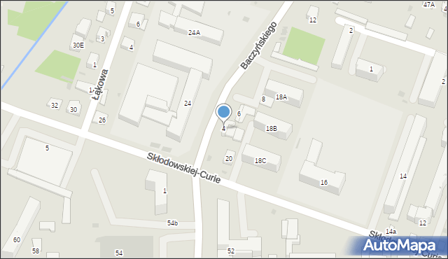 Sokołów Podlaski, Baczyńskiego Krzysztofa Kamila, 4, mapa Sokołów Podlaski