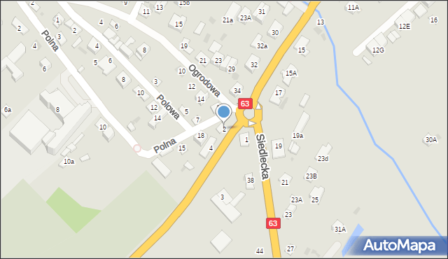 Sokołów Podlaski, Bartoszowa, 2, mapa Sokołów Podlaski