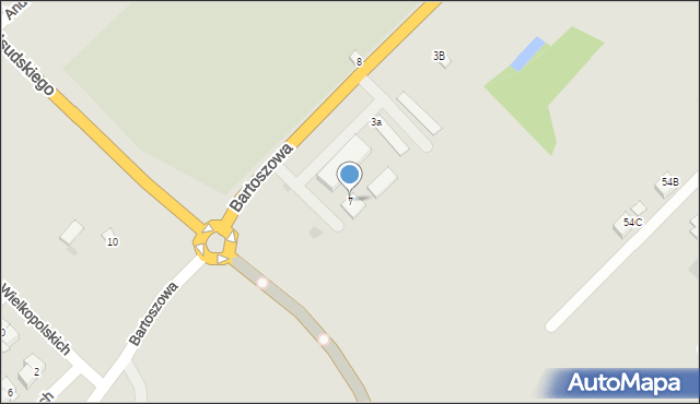 Sokołów Podlaski, Bartoszowa, 7, mapa Sokołów Podlaski