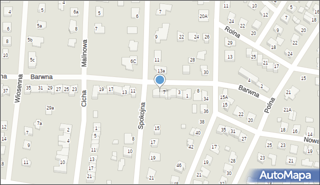 Solec Kujawski, Barwna, 9, mapa Solec Kujawski