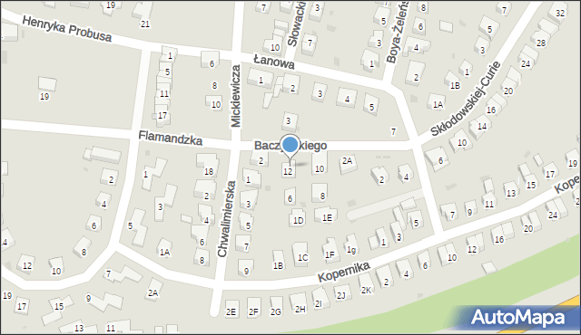 Środa Śląska, Baczyńskiego Krzysztofa Kamila, 4, mapa Środa Śląska