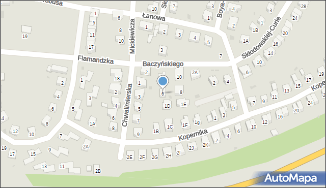 Środa Śląska, Baczyńskiego Krzysztofa Kamila, 6, mapa Środa Śląska