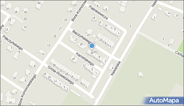 Środa Wielkopolska, Baczyńskiego Krzysztofa Kamila, 11, mapa Środa Wielkopolska