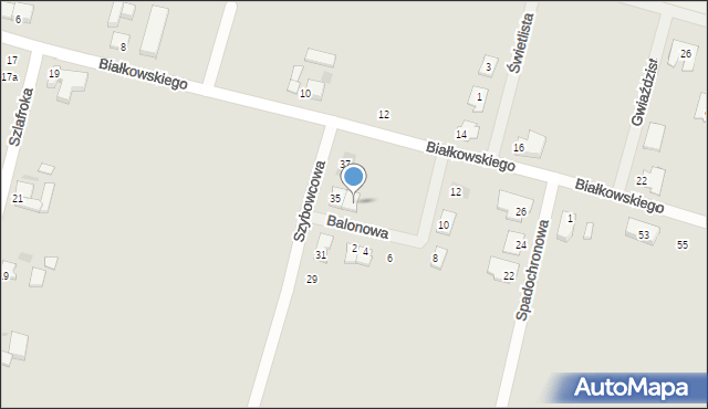 Środa Wielkopolska, Balonowa, 1, mapa Środa Wielkopolska